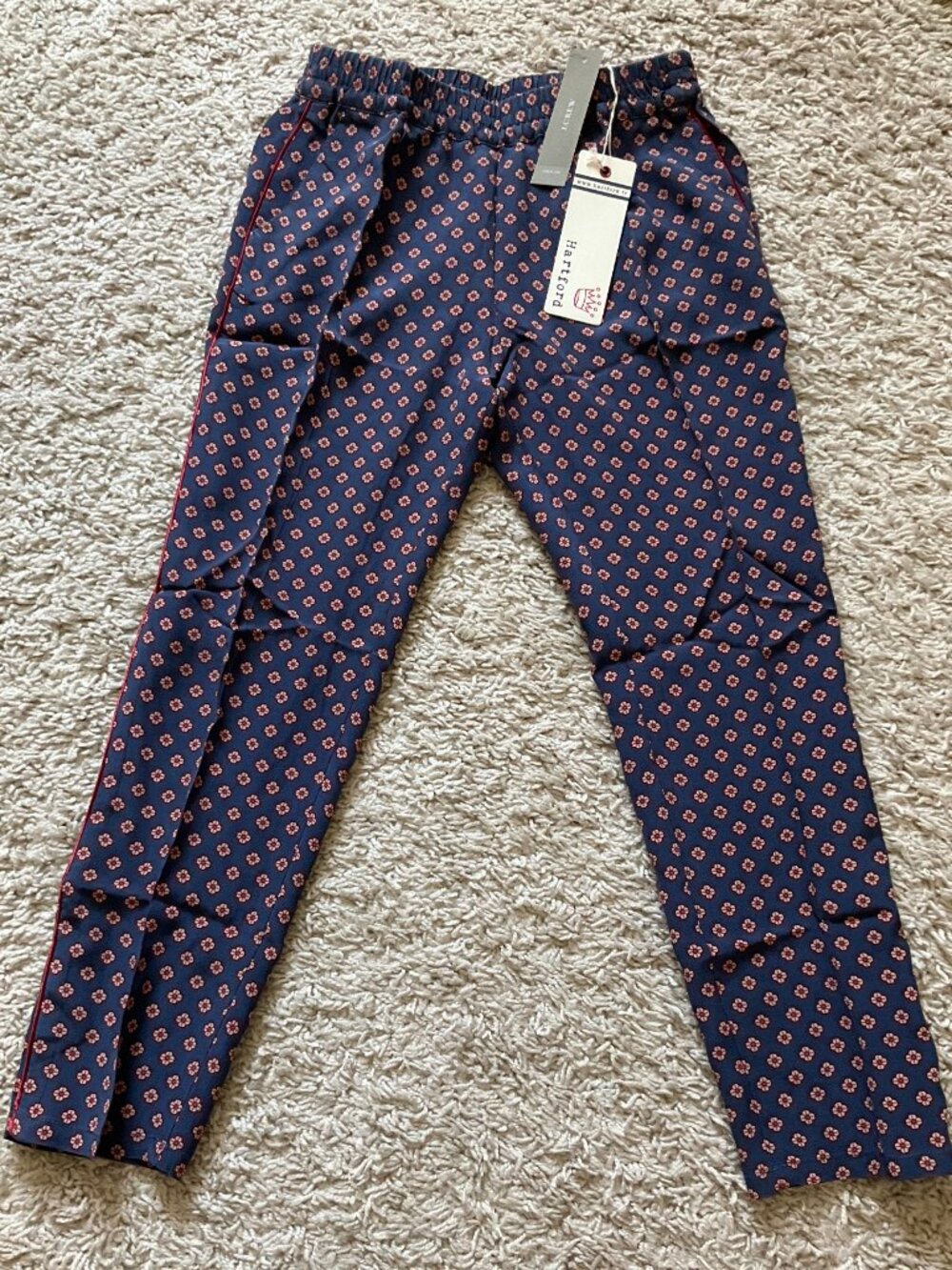 HARTFORD FOR J.CREW GIRLS'PUTMO PANT. SIZE: 12. COLOR: DARK NAVY. ITEM # 05211.